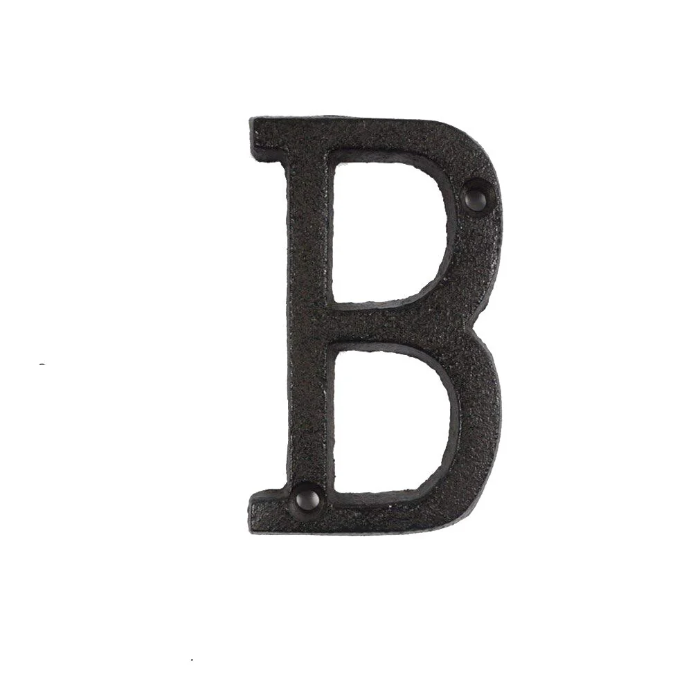 HULIANFU Metal Letters Numbers Cast Iron Decoration House Sign Doorplate DIY Cafe Wall CLH@8 - Deanwangkt