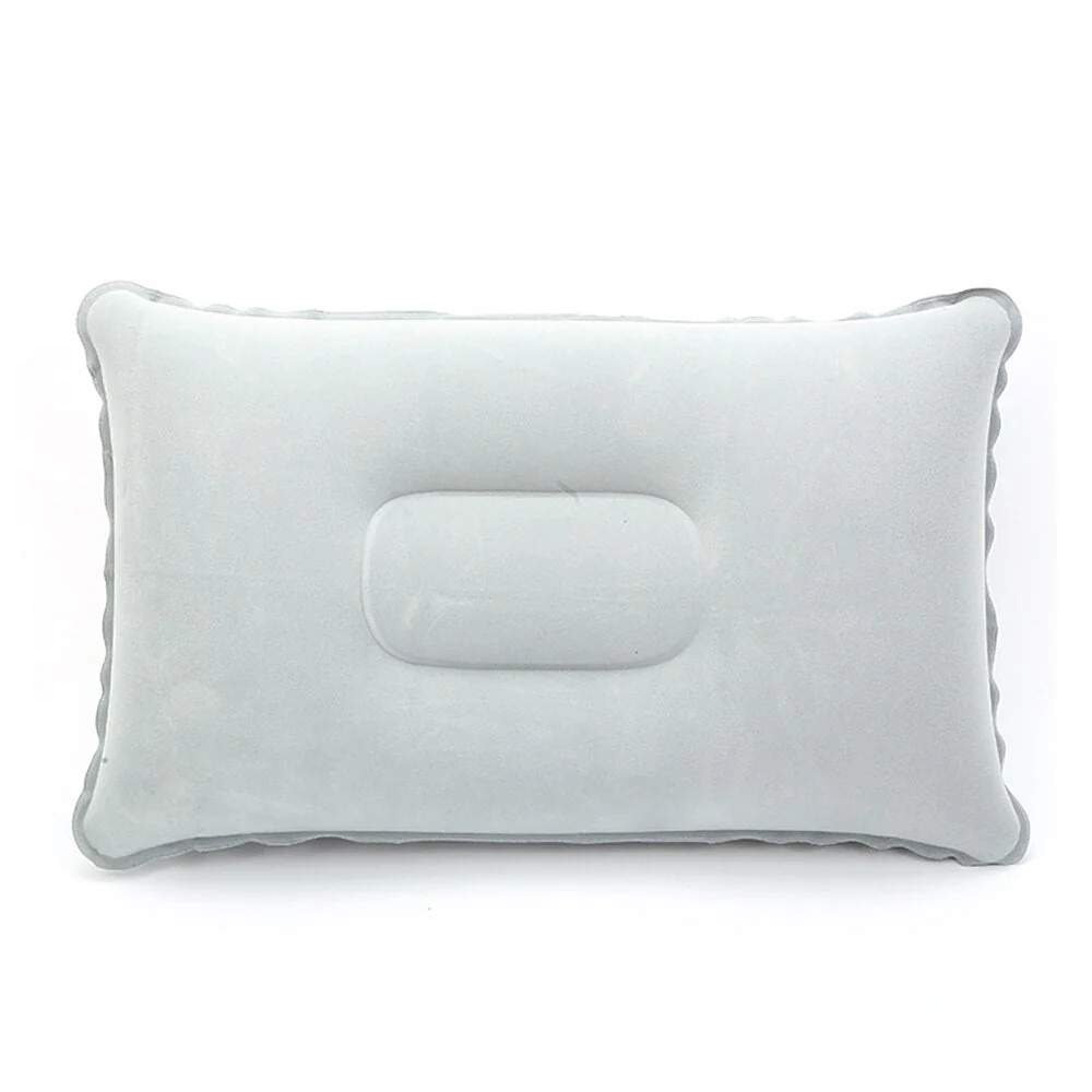 HULIANFU Ultralight Inflatable Air Pillow PVC Nylon Sleep Pillow Outdoor Camping Cushion Travel Car Backrest Airplane Head Rest Support - Deanwangkt