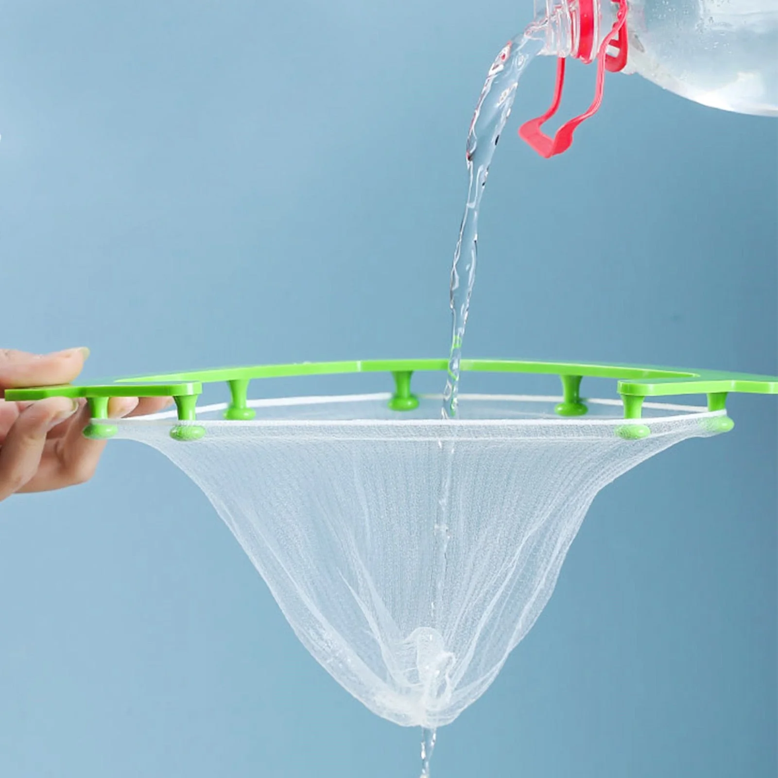 HULIANFU Kitchen Triangular Sink Strainer Drain Vegetable Fruit Drainer Basket Suction Cup Rack For Kitchen Storage Sink Filter Shelf - Deanwangkt