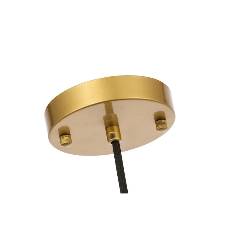 Adelee 6.25-Inch 1-Light Clear Seeded Glass Pendant