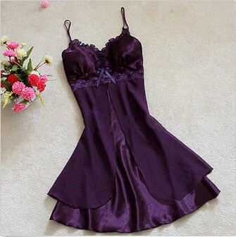 1Pc New Sale Women's Lace Lingerie Nightgown Babydoll Strap Sleepwear Sleepshirts - Deanwangkt