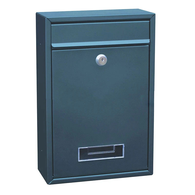 HULIANFU Mailbox Outdoor Wall Mount Security Locking Mailbox Letter Box for Home Garden Decoration Letter Newspaper Magazine Post Box - Deanwangkt