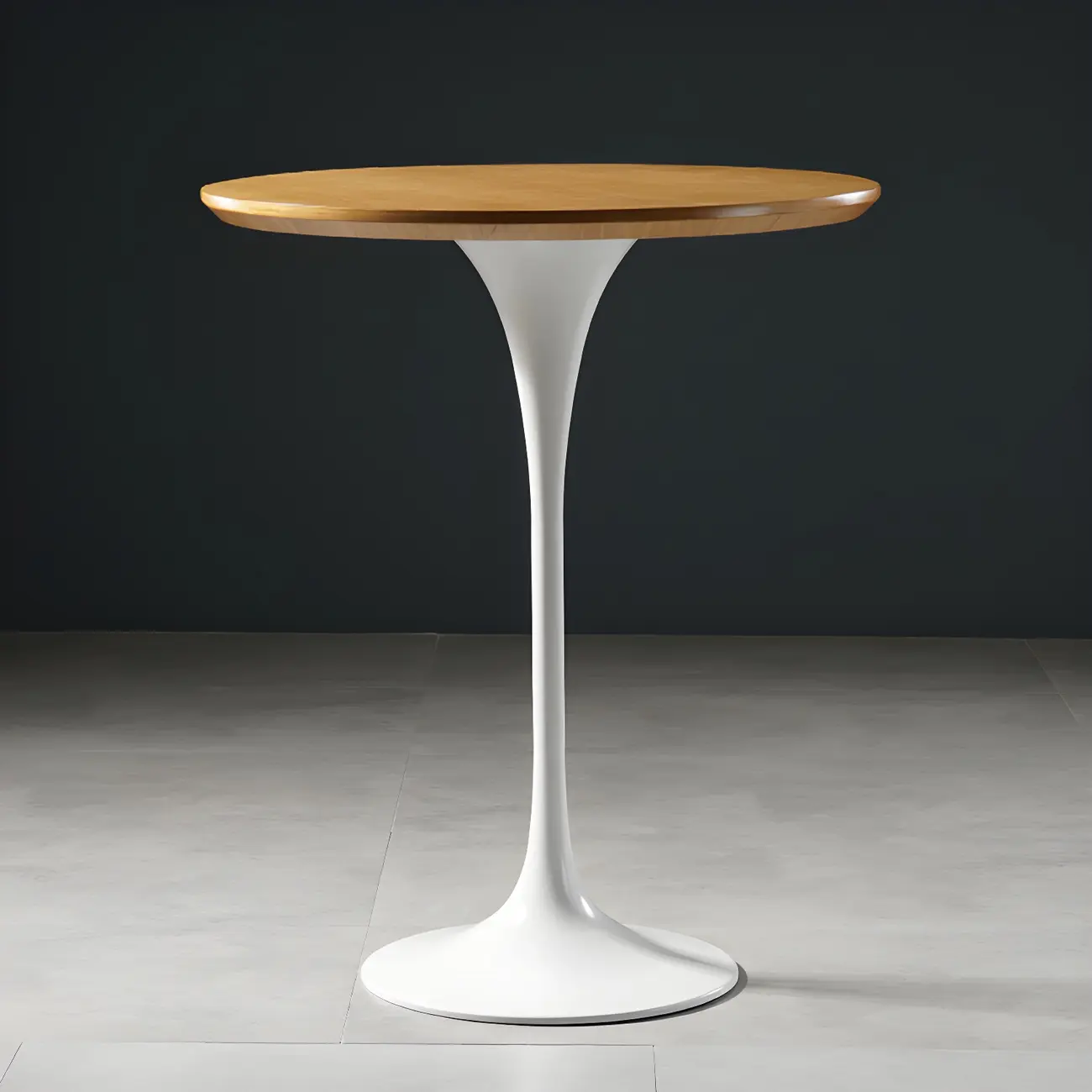 Glam Round Tall Bistro Table Pedestal Base Bar Table