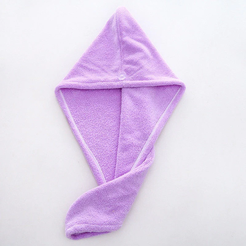 HULIANFU Magic Microfiberrapid drying hair towel towels bathroom Bath Wrap Hat Quick Cap Turban Dry toallas - Deanwangkt