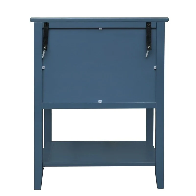 American Style Side Table End Table with 2 Drawer