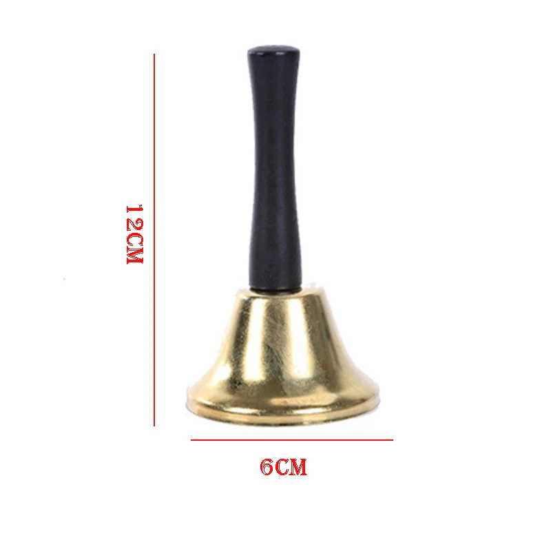 HULIANFU 2026  Christmas Hand Bell Santa Claus Jingle Bells  Gold Silver  School Handbell Restaurant Call Bell Service Supplies Xmas Decoration - Deanwangkt