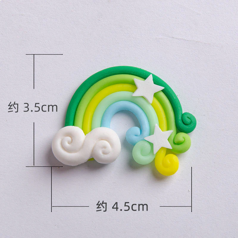HULIANFU Soft Clay Number Balloon Cake Birthday Topper 1st Birthday Party Decorations Kids Baby Shower Girl  Happy Birthday Cake Topper - Deanwangkt