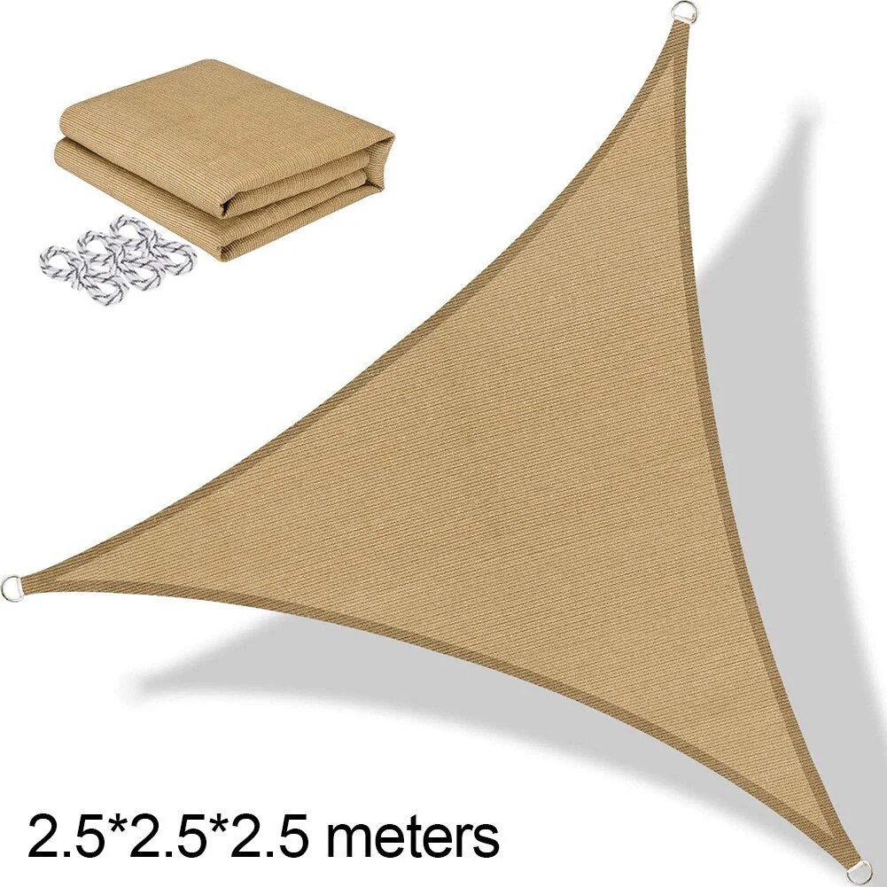 HULIANFU Waterproof Sun Shade Polyester Square Rectangle Shade Sail Garden Terrace Canopy Swimming Camping Hiking Yard Sail Awning - Deanwangkt