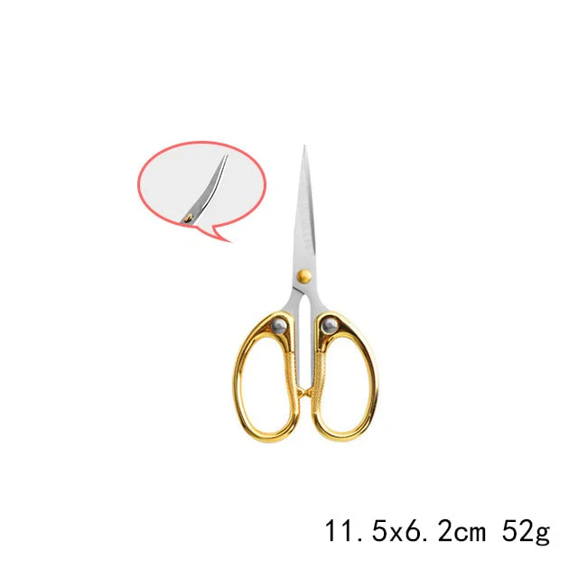 HULIANFU Vintage Stainless Steel Tailor Yarn Trim Cut cross stitch Scissor fabric Needlework Embroidery Thread knitting tool Sewing Tool - Deanwangkt