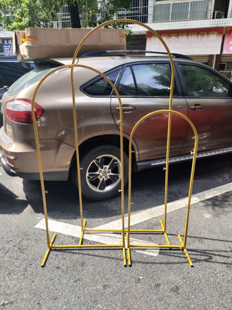 HULIANFU 2026  Wedding Arch Iron Pipe Irregular Shape Arch Stand Wedding Metal Props Backdrop Artificial Flower Stand wrought iron screen - Deanwangkt