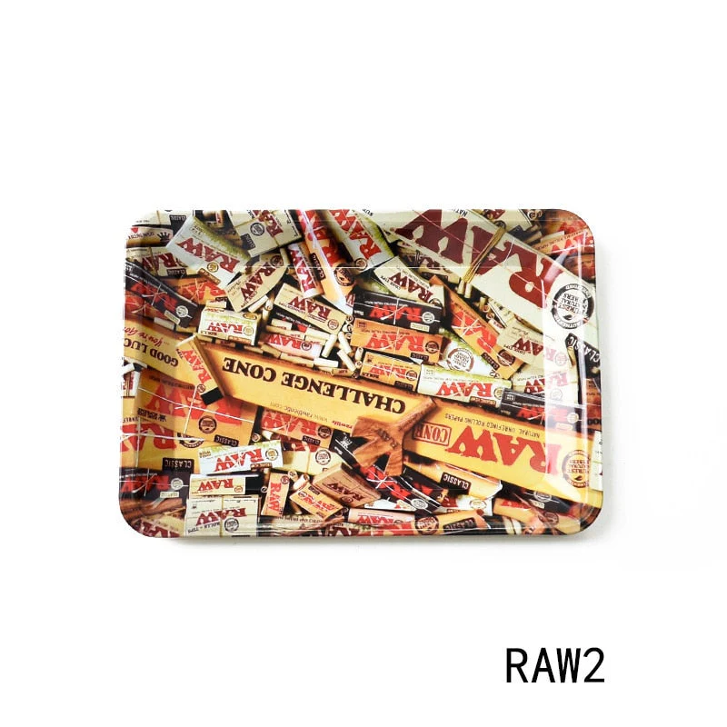 HULIANFU Tobacco Rolling Tray 18*12.5CM Herb Tobacco Tinplate Plate Smoking Accessories Cigarette Rolling Tray For Grinder - Deanwangkt