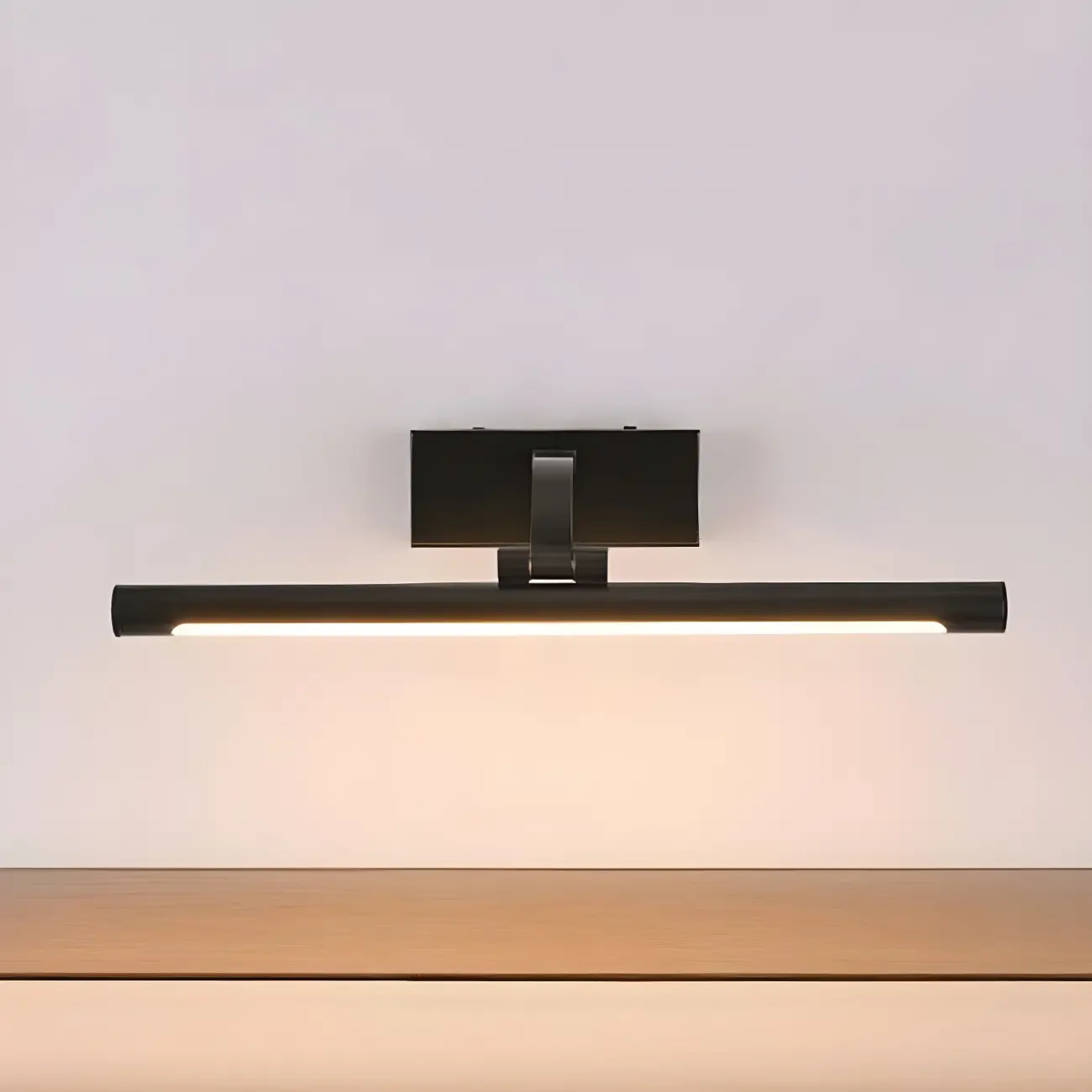 Modern Black Cylinder LED Wall Lamp with Acrylic Shade