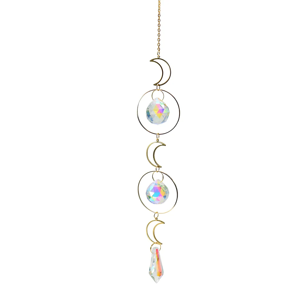 HULIANFU Prism Suncatcher,Hanging Window Crystals,Rainbow Light Catcher,Crystal Sun 50mm Catcher,Summer Gift,Octagon Beads - Deanwangkt