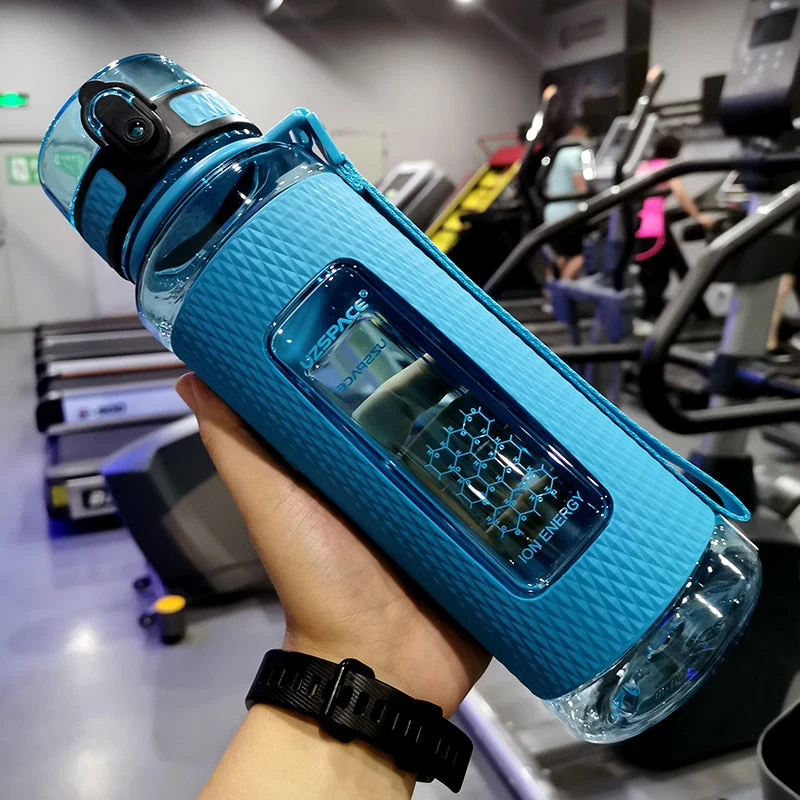 HULIANFU UZSPACE Sports Water Bottles Gym Leak-proof Drop-proof Portable Shaker Outdoor Travel Kettle Plastic Drink Water Bottle BPA Free - Deanwangkt