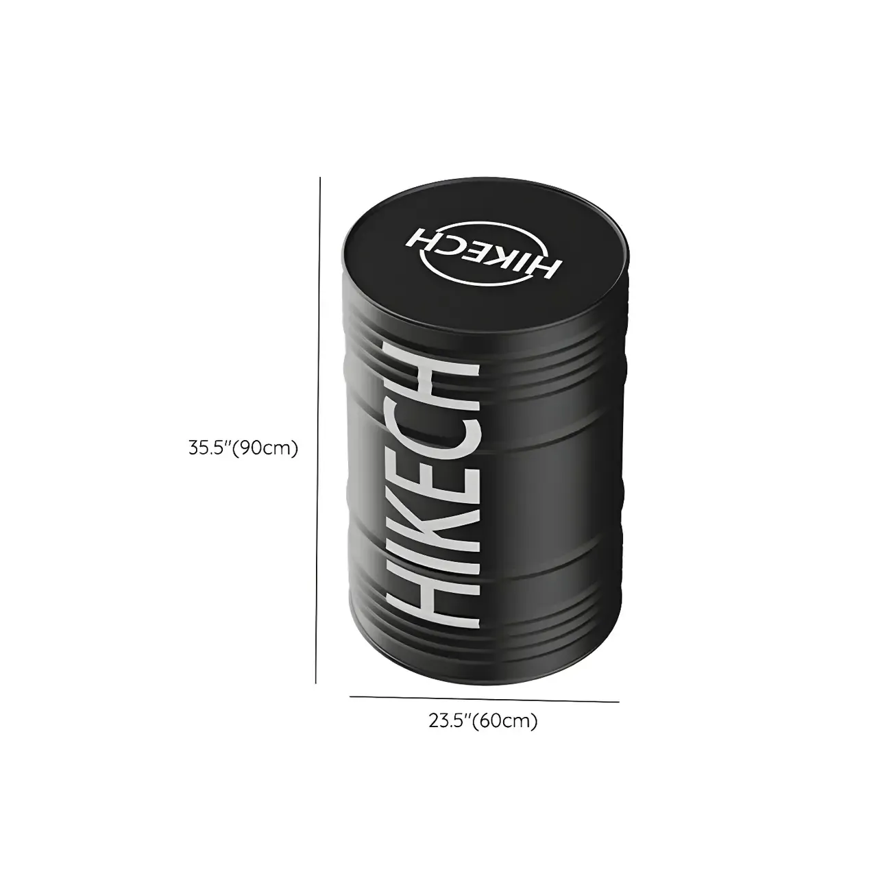 Industrial Black Metal Drum Bar Tables