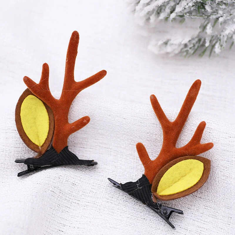 HULIANFU 2026  Christmas Headband Adornment Cute Antler Festival Style Headband Reindeer Ornaments Party Horns Cosplay Accessories - Deanwangkt