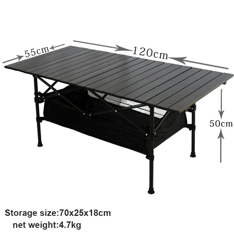 HULIANFU New Outdoor Folding Table Chair Camping Aluminium Alloy BBQ Picnic Table Waterproof Durable Folding Table Desk - Deanwangkt