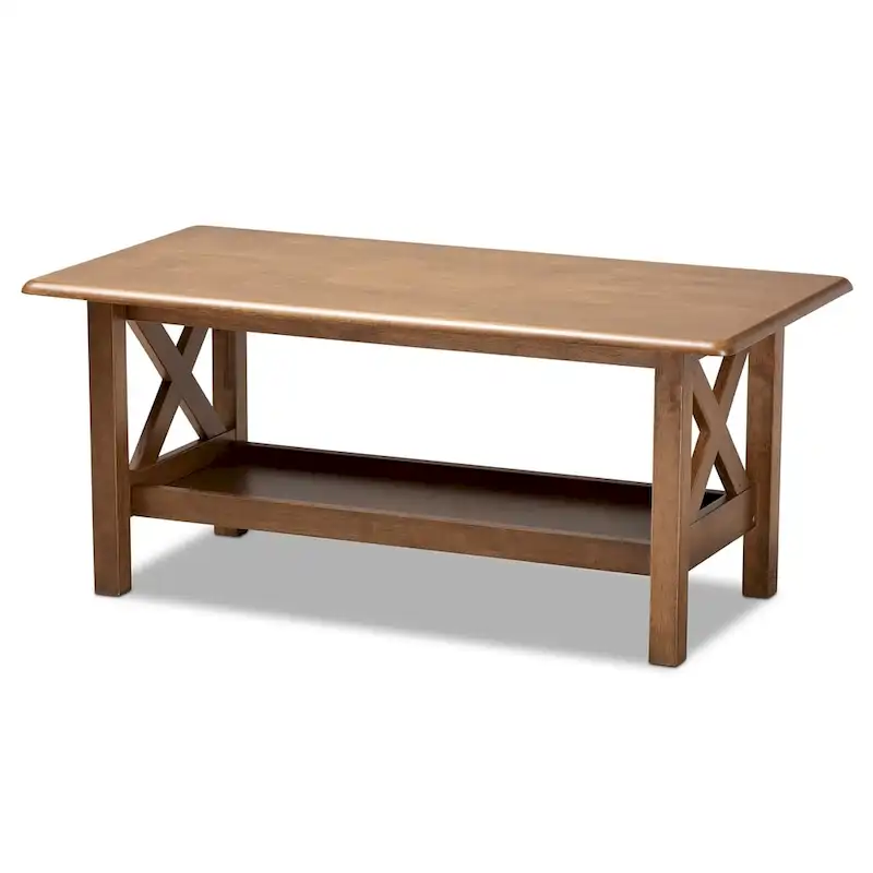 Copper Grove Ruanbay Walnut Brown Coffee Table