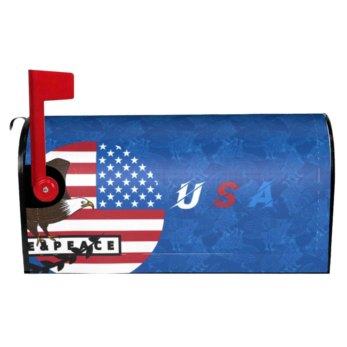 HULIANFU Waterproof Sunscreen American Flag Statue of Liberty Standard&Large Size Mailbox Protective Cover for Outdoor Garden Decoration - Deanwangkt