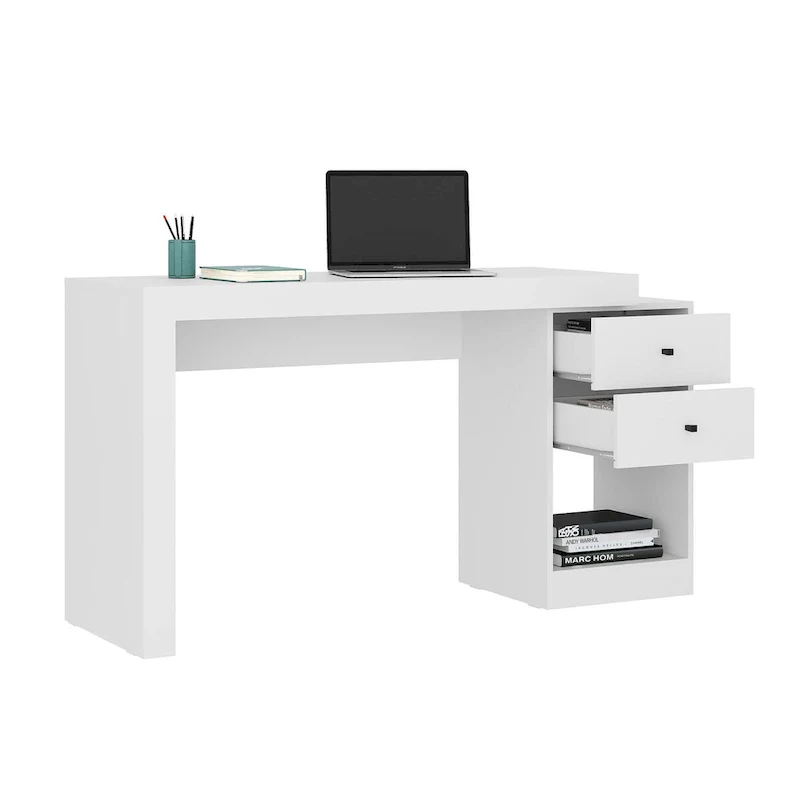 Modern Designs Expandable 47 to 61 Inches Long Home Office Desk