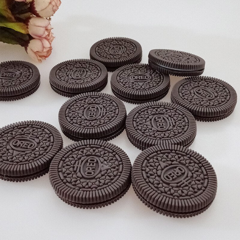 HULIANFU Simulation Oreo Cookies Fake Cake Artificial Food Model Children Photography Prop Bakery Decoration Wedding Party Home Decor - Deanwangkt