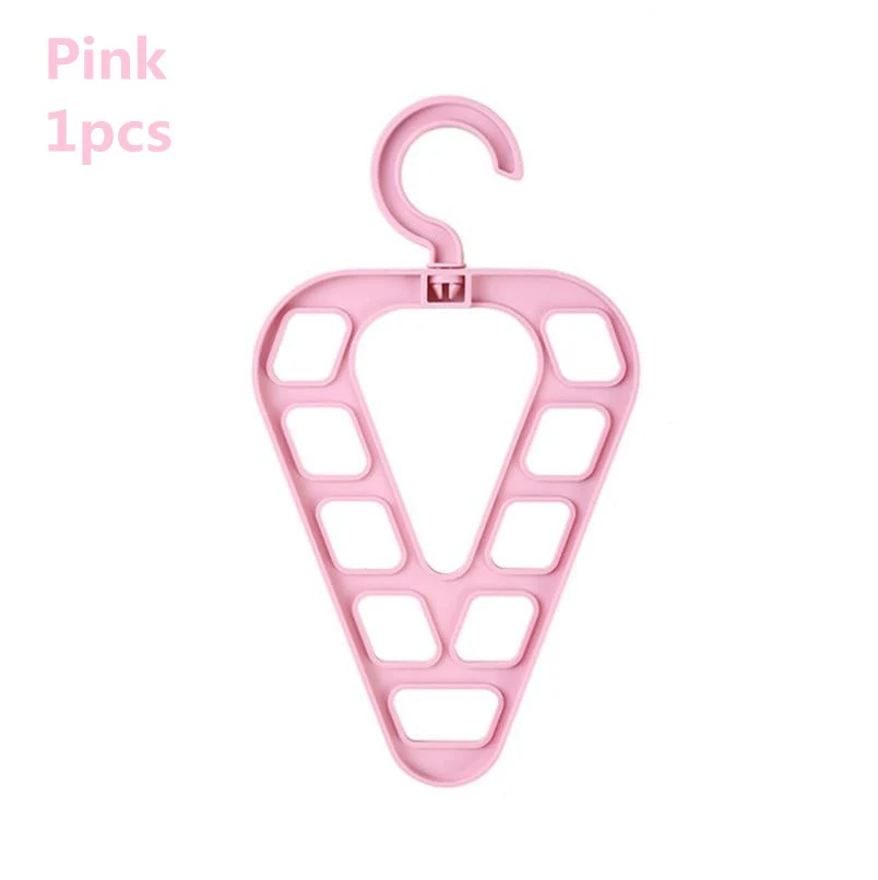 HULIANFU Magic 9-hole Support Circle Clothes Hanger Clothes Drying Rack Multifunction Plastic clothes rack Home Storage Hangers - Deanwangkt