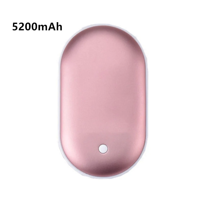 HULIANFU Portable USB Heater Rechargeable Electric Hand Warmer In Winter Double-Sided Heating Mini Mobile Power Supply Handwarmer 2 In 1 - Deanwangkt