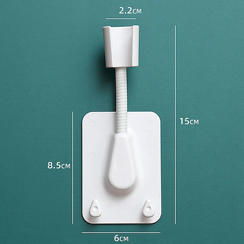 HULIANFU Universal Adjustable Shower Bracket Holder Color Plastic Shower Head Stand Holder Wall-Sticky Bath Rack Batheroom Holder - Deanwangkt