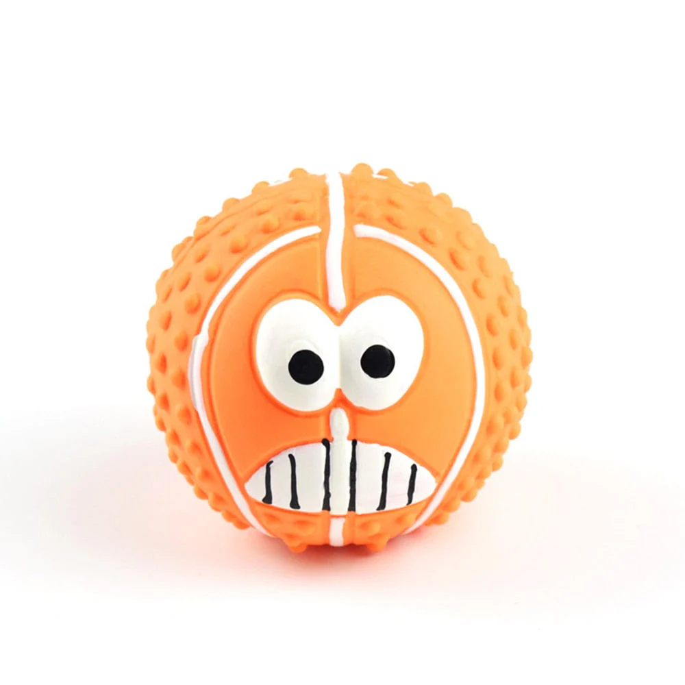 HULIANFU Pet Dog Toy Interactive Rubber Balls Pets Dog Cat Puppy ElasticityTeeth Ball Puppy Chew Toys Tooth Cleaning Balls Toys for Dogs - Deanwangkt