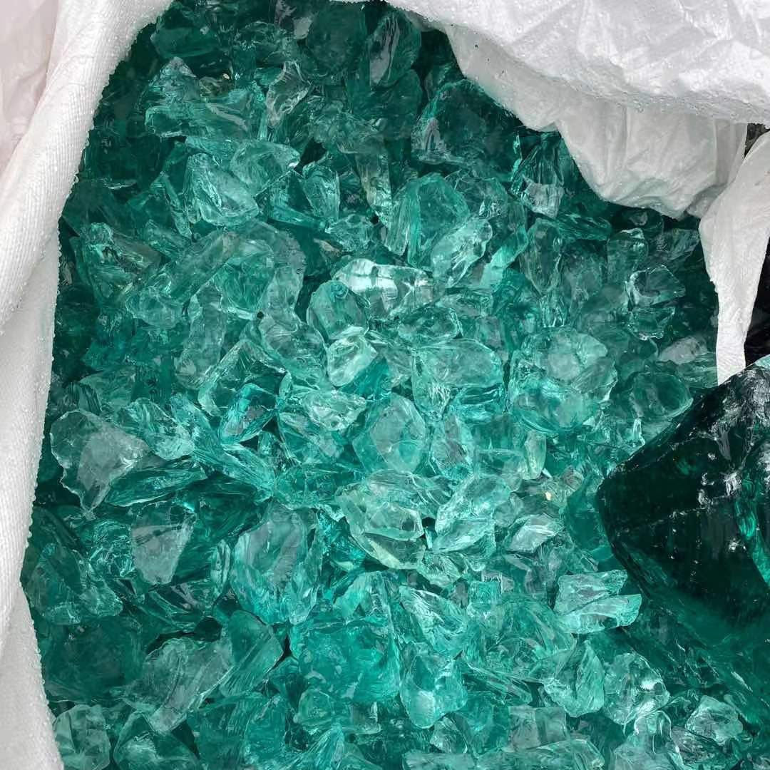 HULIANFU Very beautiful Clear Glass Crystal Stone Home Decoration Light Green Glass Material Garden Decor - Deanwangkt