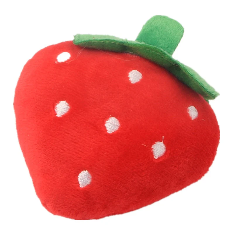HULIANFU Pet Toys Plush Squeaky Toy Bite-Resistant Clean Dog Chew Puppy Training Toy Soft Banana Bone Vegetable Fruit Pet Supplies - Deanwangkt