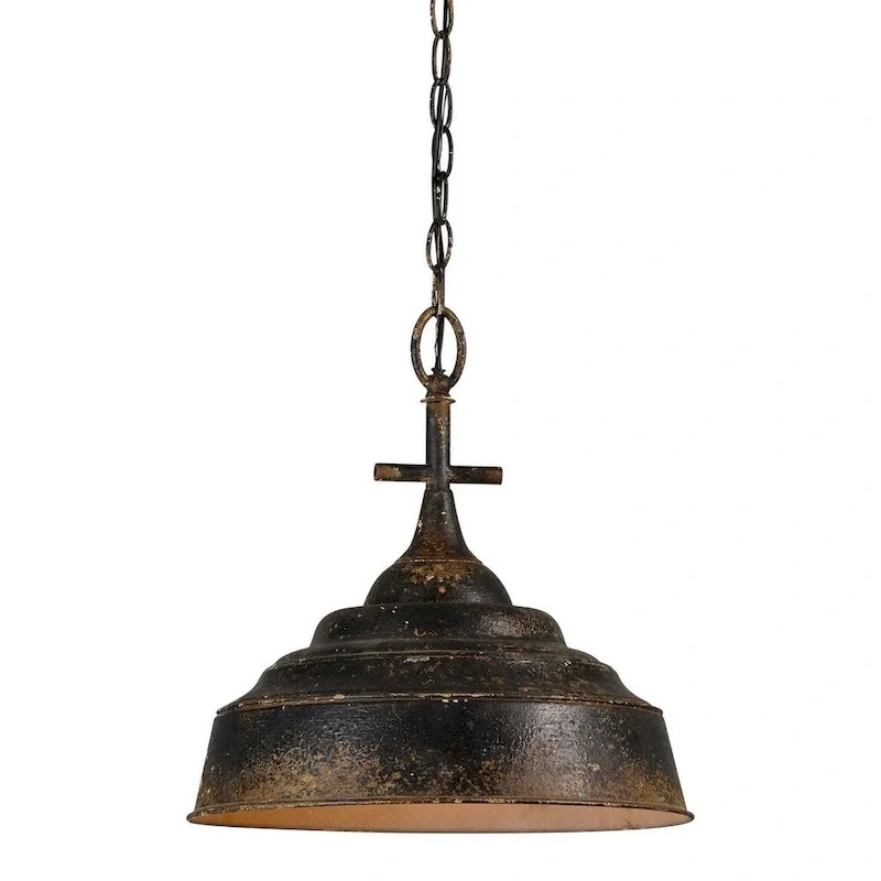 Leon 1-Lt Antique Bronze Pendant
