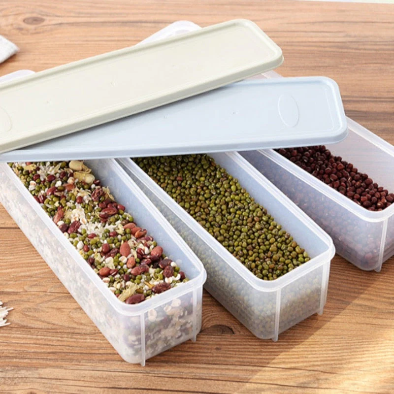 HULIANFU Large Capacity Noodle Storage Box Spaghetti Container With Lid PP Kitchen Food Storage Jar Fresh-keeping Case Kitchen organizer - Deanwangkt