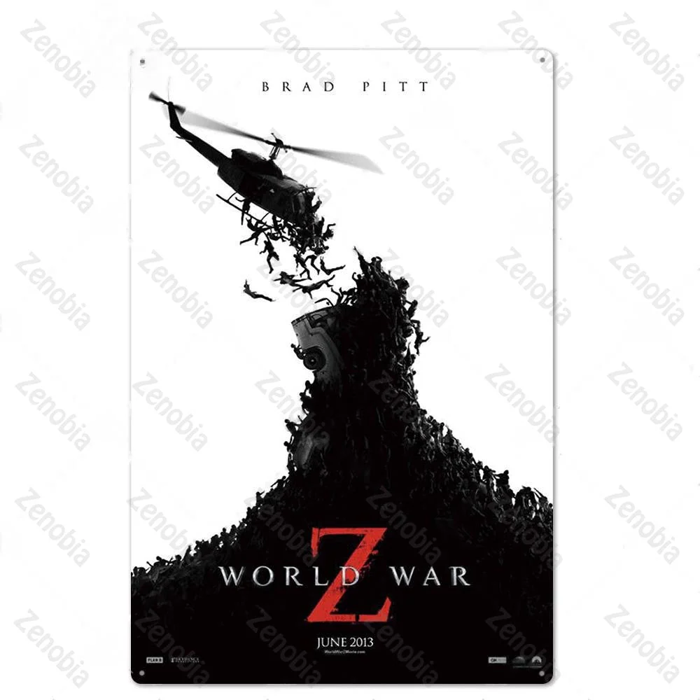 HULIANFU Vintage Horror Movies Metal Poster Wall Art Stickers for Pub Bar Club Home Wall Room Decoration Retro Mtal Sign Plaque Tin Plate - Deanwangkt