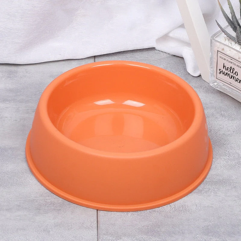 HULIANFU Pet Single Bowl PP Frosted Footprint Puppy Drinker Feeder Cat&Dog Food Bowls Lightweight Non-slip Feeding Dish Pets Accessories - Deanwangkt