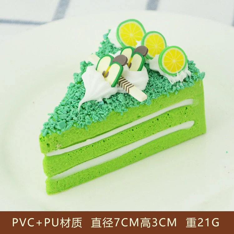 HULIANFU Simulation Fruit Cake Bread Model Food Photo Props Artificial Slicing Cake Fake Ice Cream Cake Funny Gift Cake Shop Display Dec - Deanwangkt