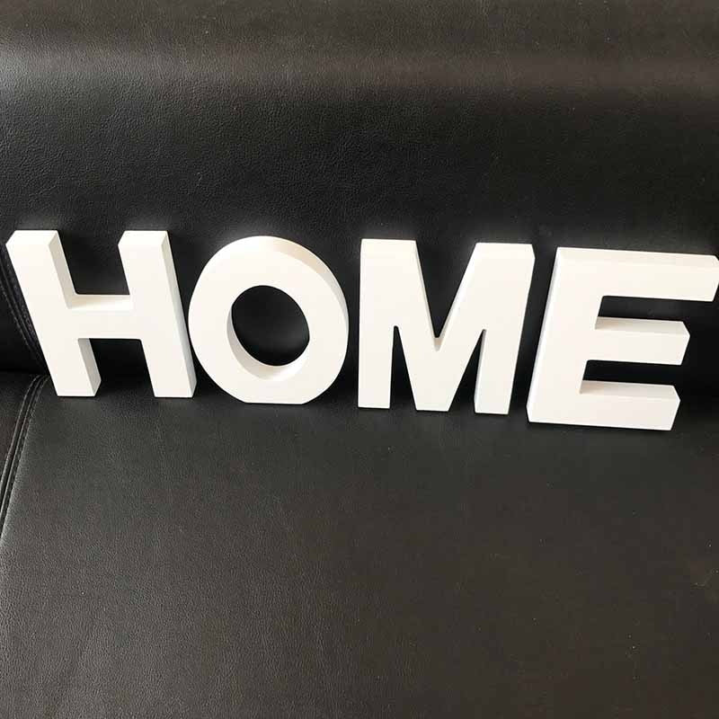 HULIANFU White Wood Letter Alphabet DIY Personalised Name Design Art Crafts Free Standing Xmas Birthday Wedding Party Home Decoration - Deanwangkt