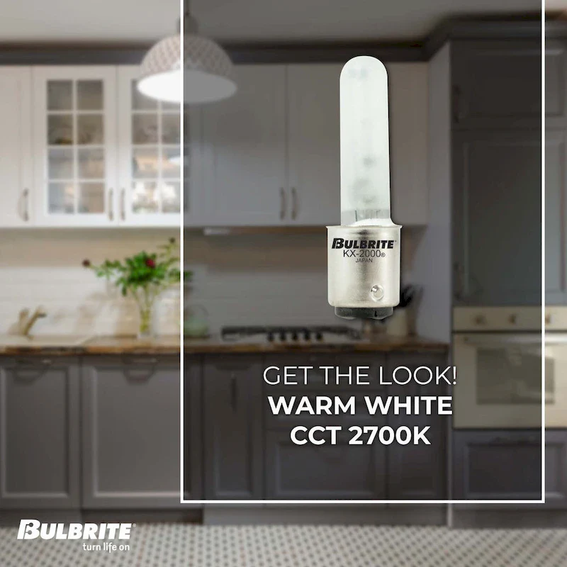 Bulbrite Pack of (2) Dimmable T3 Double-Contact Bayonet (BA15D) Krypton Bulb