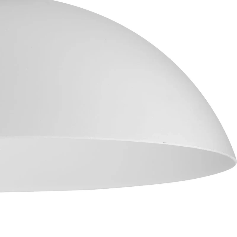 Classic Dome Collection One-Light Matte Black Transitional Pendant - 15 in x 15 in x 8.125 in