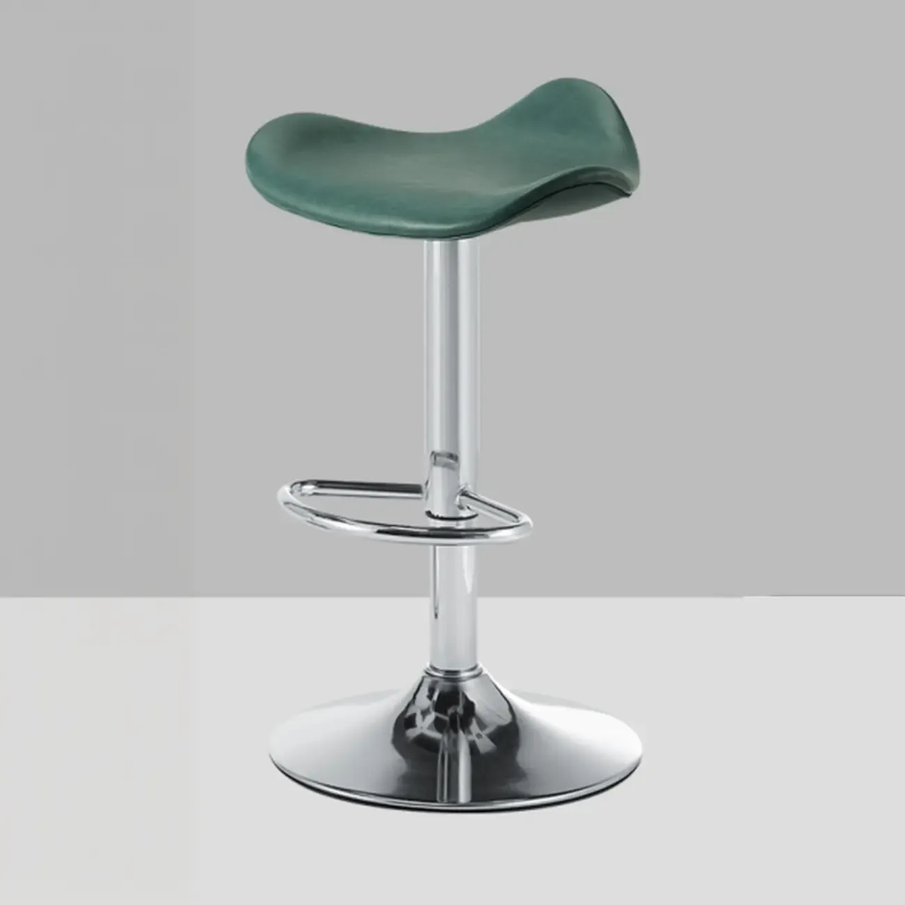 Adjustable Swivel Leather Modern Backless Bar Stools