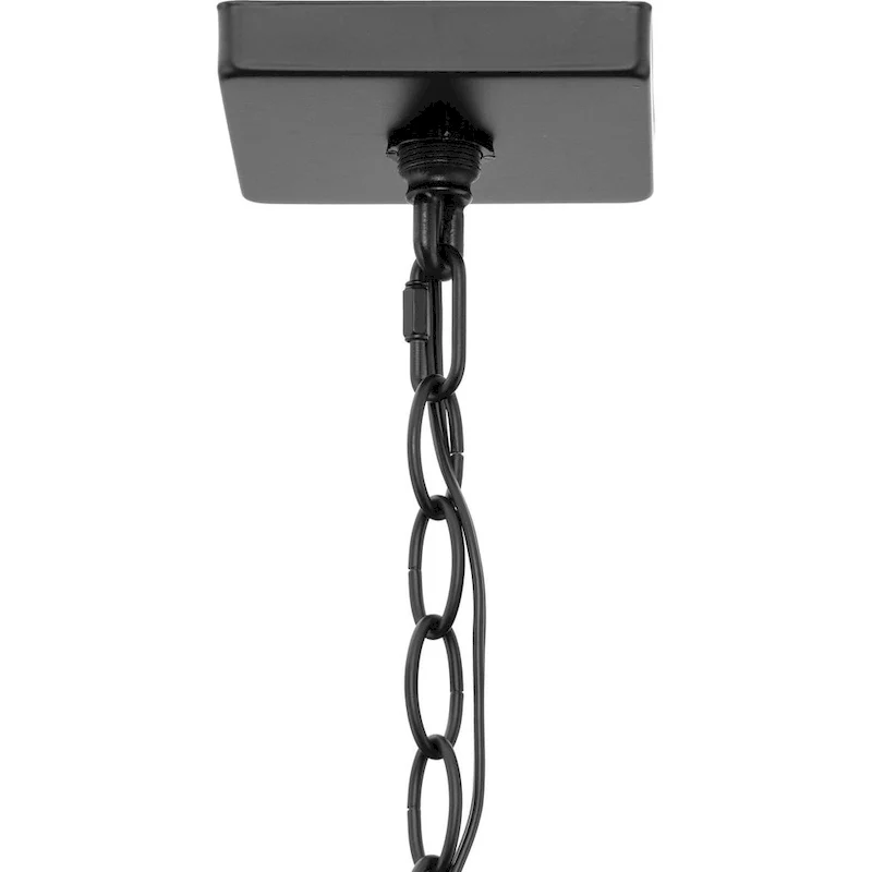 Hillcrest Collection Four-Light Matte Black Transitional Hall & Foyer Light - 13 in x 13 in x 22 in