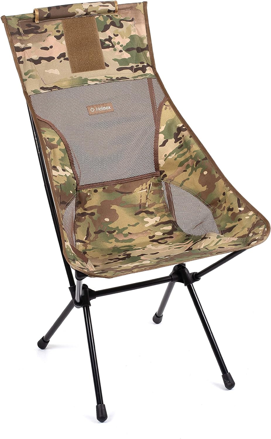 Sunset Chair Lightweight, High-Back, Compact, Collapsible Camping Chair, with Pockets, Multi Block 23