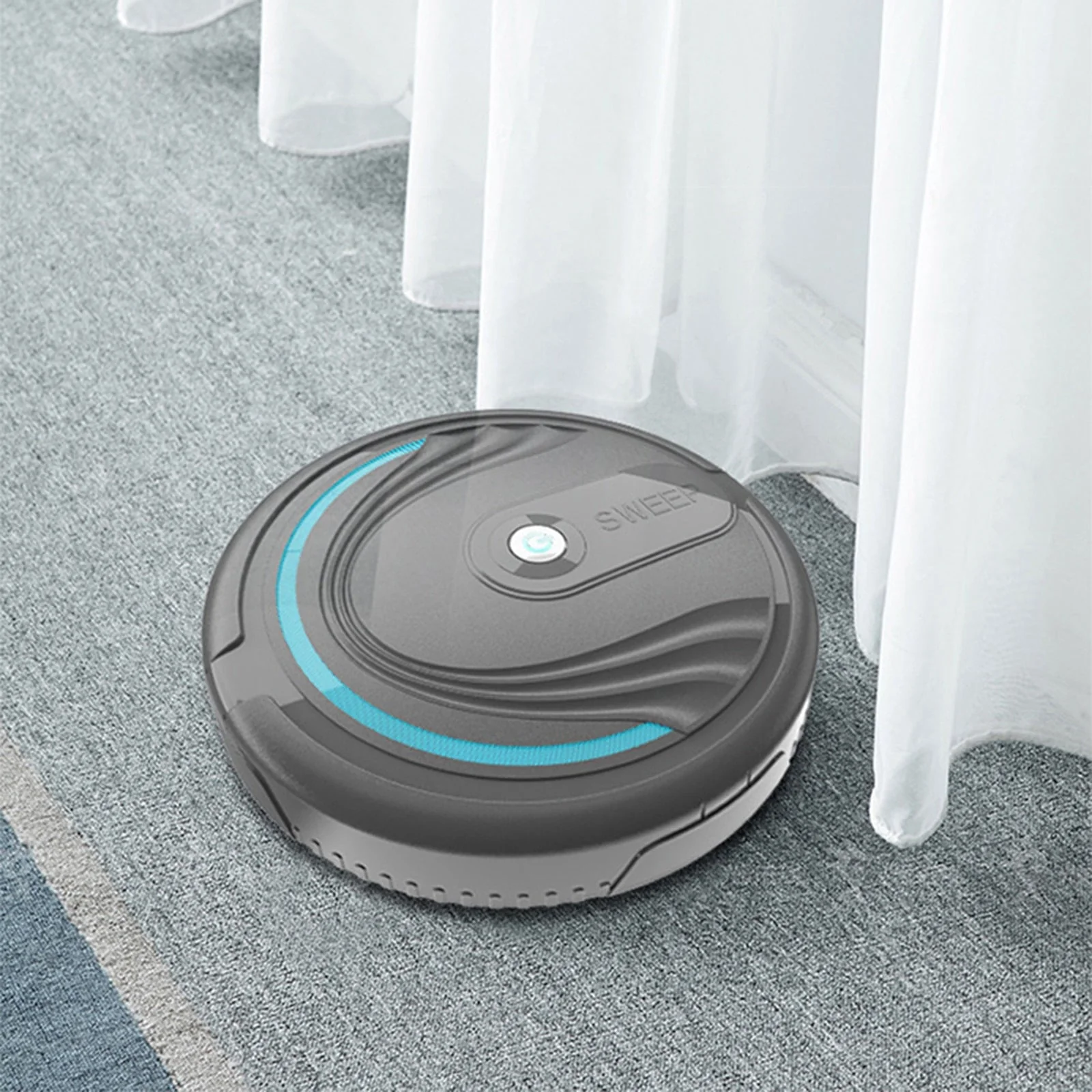 HULIANFU Robot Vacuum Cleaner-Multiple Cleaning Modes with Smart Sensor for Floor Auto Rechargeable Floor Sweeping Robot Dry Wet Cleaning - Deanwangkt