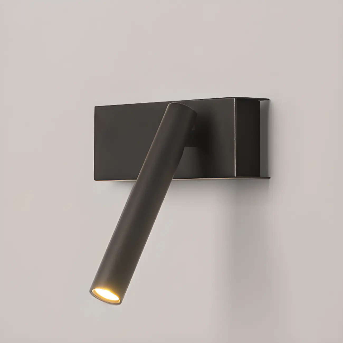 Sleek Adjustable Metal LED Wall Sconce with Acrylic Shade