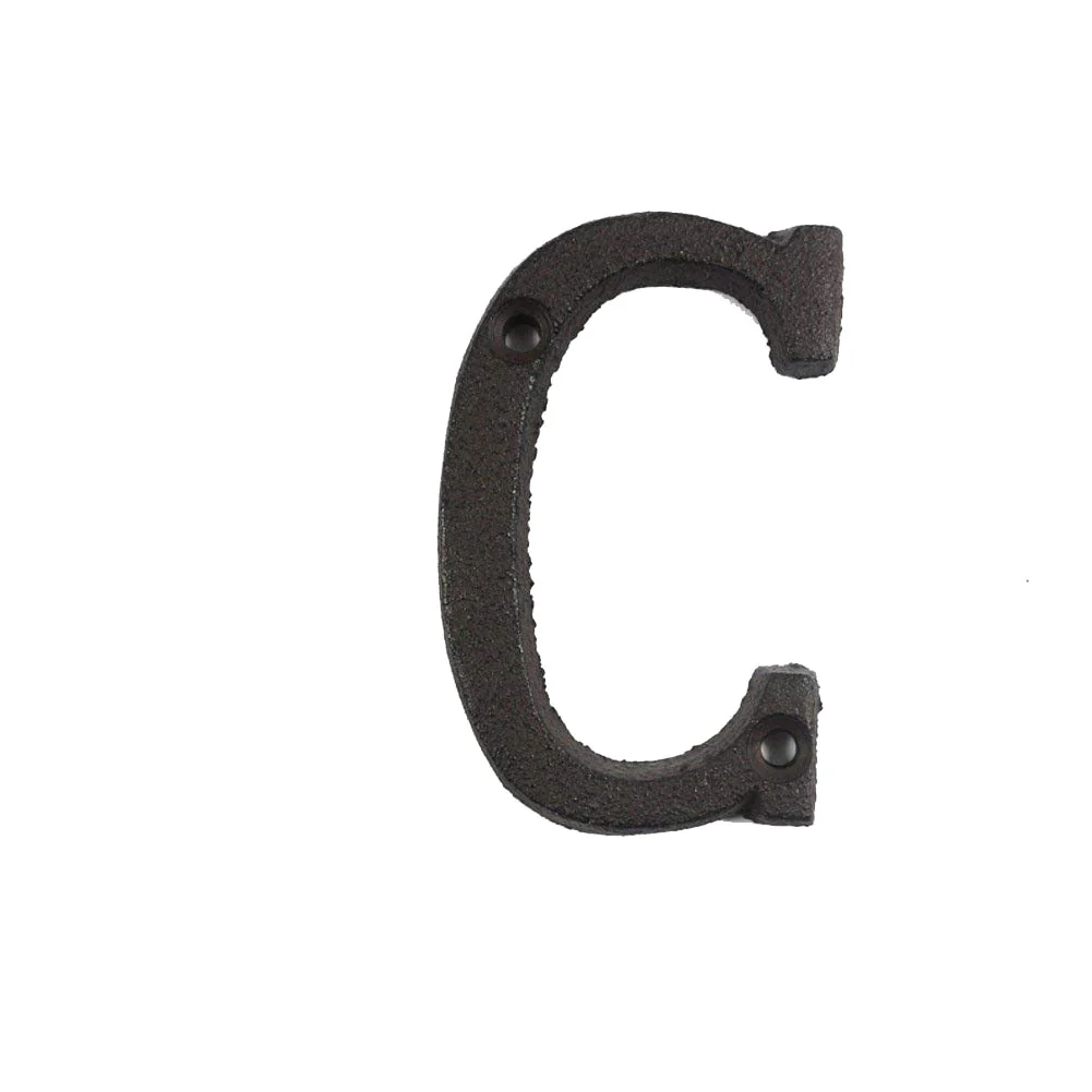 HULIANFU Metal Letters Numbers Cast Iron Decoration House Sign Doorplate DIY Cafe Wall CLH@8 - Deanwangkt