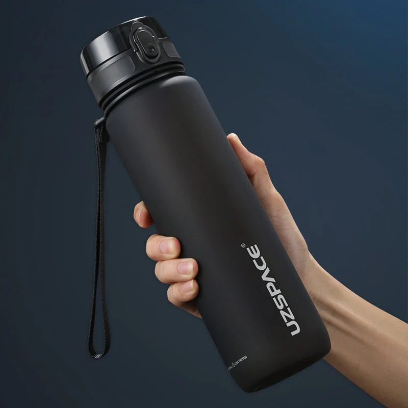 HULIANFU UZSPACE Sport Water Bottle 500/1000ML Portable Leakproof Outdoor Shaker My Bottle Tritan Plastic Eco-Friendly Drinkware BPA Free - Deanwangkt