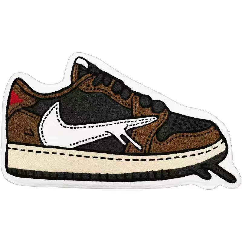 HULIANFU Sneaker Carpet Popular Fashion Rugs Living Room Decoration Bedroom Parlor Children Room Area Rug Mat Soft Flannel Rug and Carpet - Deanwangkt