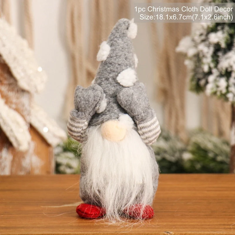 HULIANFU Santa Claus Christmas Doll Merry Christmas Decorations for Home Elk Christmas Ornaments Xmas Tree Decor  Navidad Natal Gifts - Deanwangkt