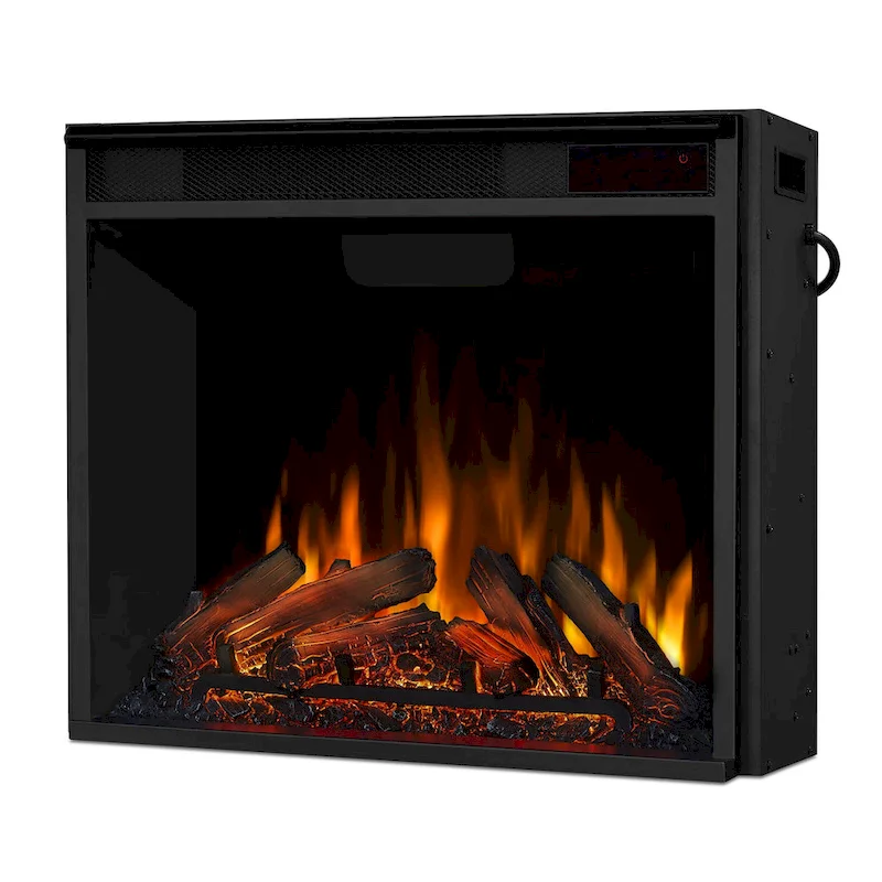 Frederick 72 Electric TV Stand Fireplace in Chestnut Oak by Real Flame - 72L x 15.5W x 30.1H