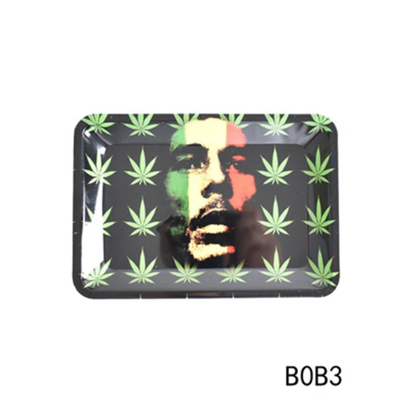 HULIANFU Tobacco Rolling Tray 18*12.5CM Herb Tobacco Tinplate Plate Smoking Accessories Cigarette Rolling Tray For Grinder - Deanwangkt